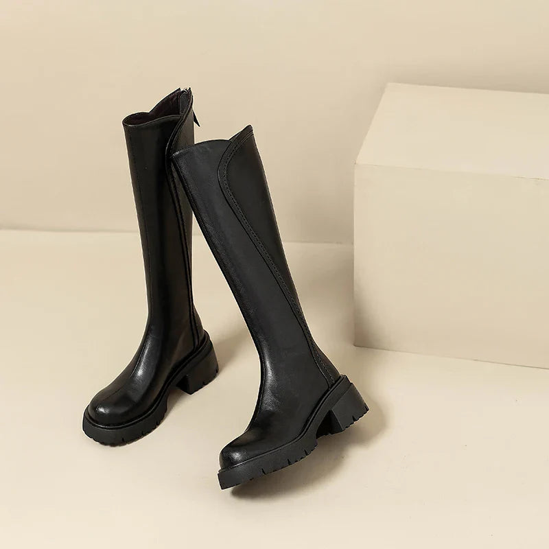 Lauren | Women's Knee High Boots in Premium Leather with Orthopedic Support 6